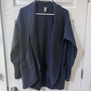 Eddie Bauer, Women's Open Front Cotton Cardigan, Navy Blue, Medium